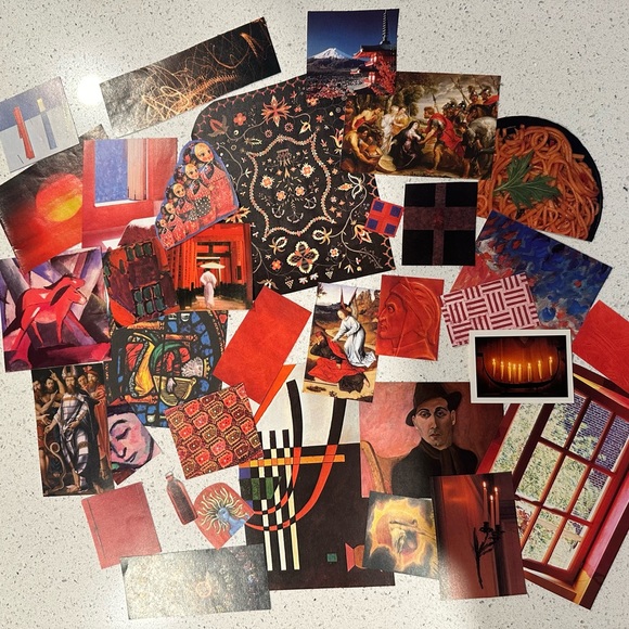 Junk Journal Kit - red renaissance aesthetic - Picture 1 of 6